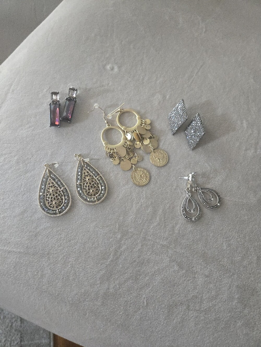 Collection Of Elegant Earrings 5 Pair